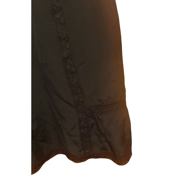 Repeat Women's Black 100% Silk Camisole With Lace‎ Trim Size 38 - Picture 4 of 5